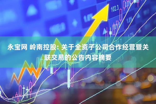 永宝网 岭南控股: 关于全资子公司合作经营暨关联交易的公告内容摘要