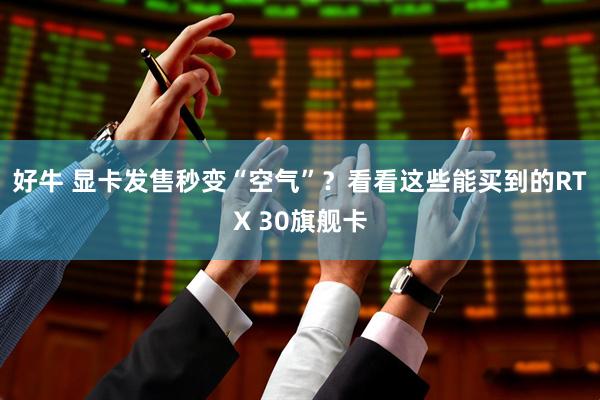 好牛 显卡发售秒变“空气”？看看这些能买到的RTX 30旗舰卡