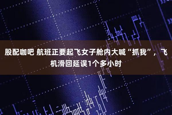 股配咖吧 航班正要起飞女子舱内大喊“抓我”，飞机滑回延误1个多小时